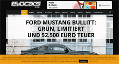 Desktop Screenshot of evocars-magazin.de