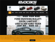 Tablet Screenshot of evocars-magazin.de